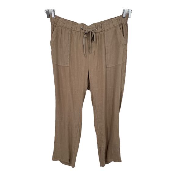 Kut from the Kloth Pants - Kut from the Kloth pants Rosalie drawstring linen brown size 1X